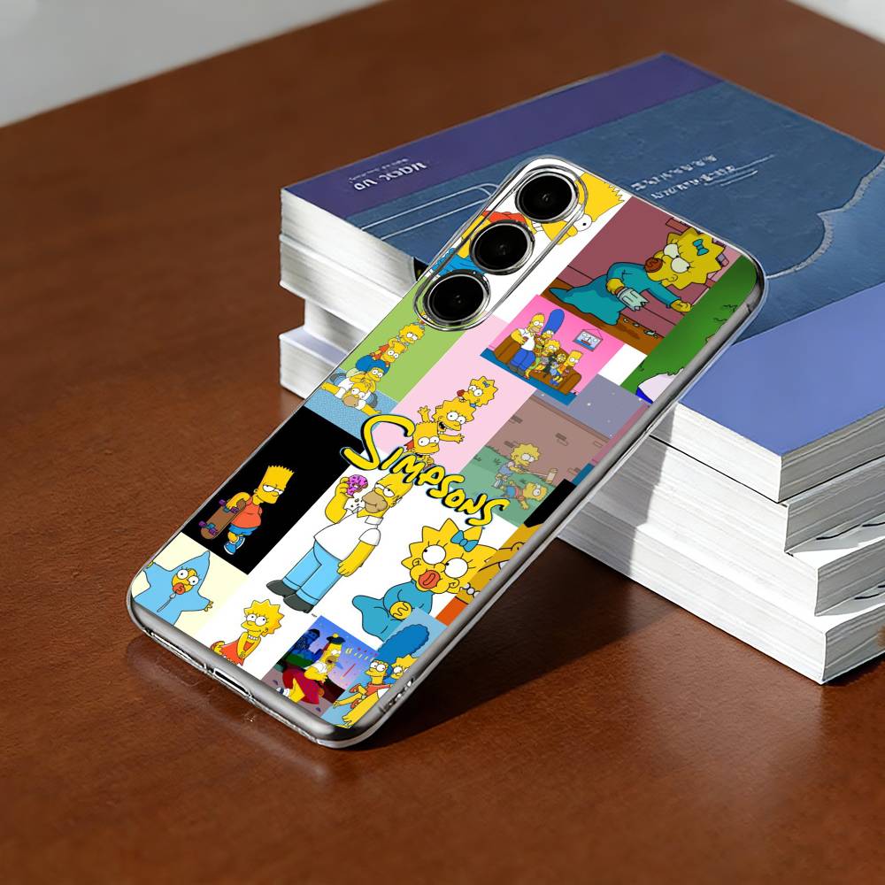 Cartoon The Simpson-T Phone Case Transparent Silicone Soft For SamsungA10,12,20,21S,30,31,40,50,51,52,70,71