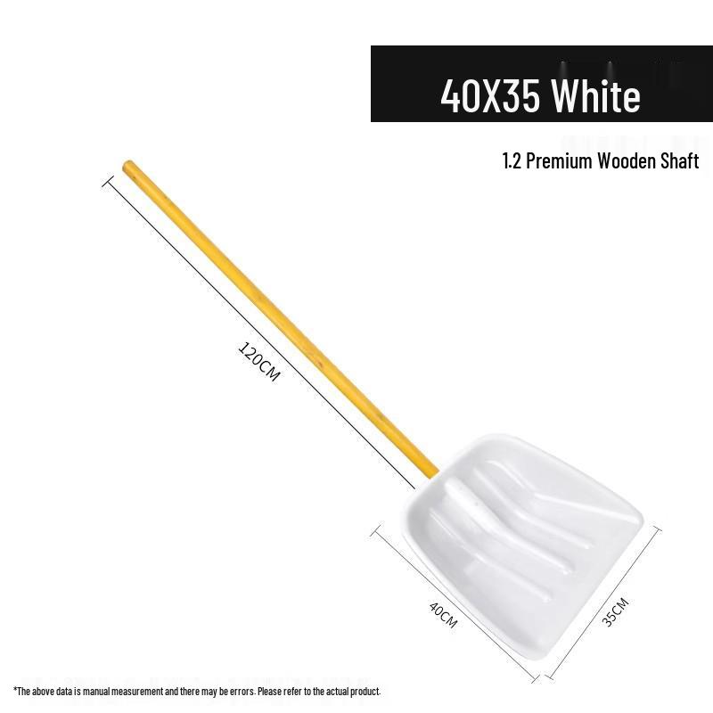 Poszerzona Wytrzymała Odporna na Ścieranie Plastikowa Łopata do Śniegu, Zboża i Śmieci