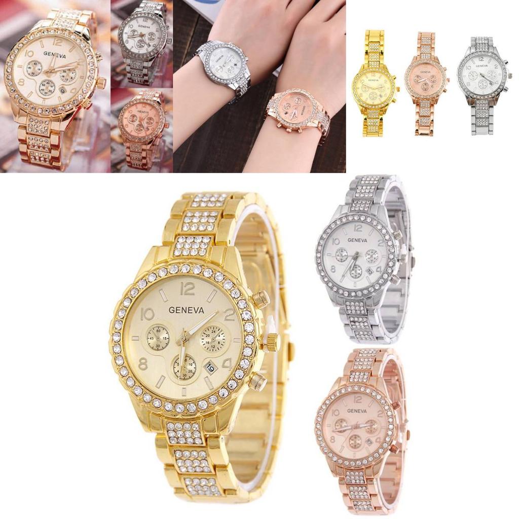 Elegant Alloy Band Men's Business Watch With Accents And Calendar Quartz Movement