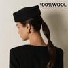 Women 100%  Wool Felt Berets Vintage Hard Concave Top Fedoras Hats Wedding Fascinator Hats Cocktail Party Bridal Pillbox Cap
