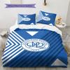 Set Biancheria da Letto con Fantasia Queens Park Rangers fc Copripiumino Federa Decorazione per la Casa Regalo (1 * copripiumino + 2 * federa, senza nucleo)