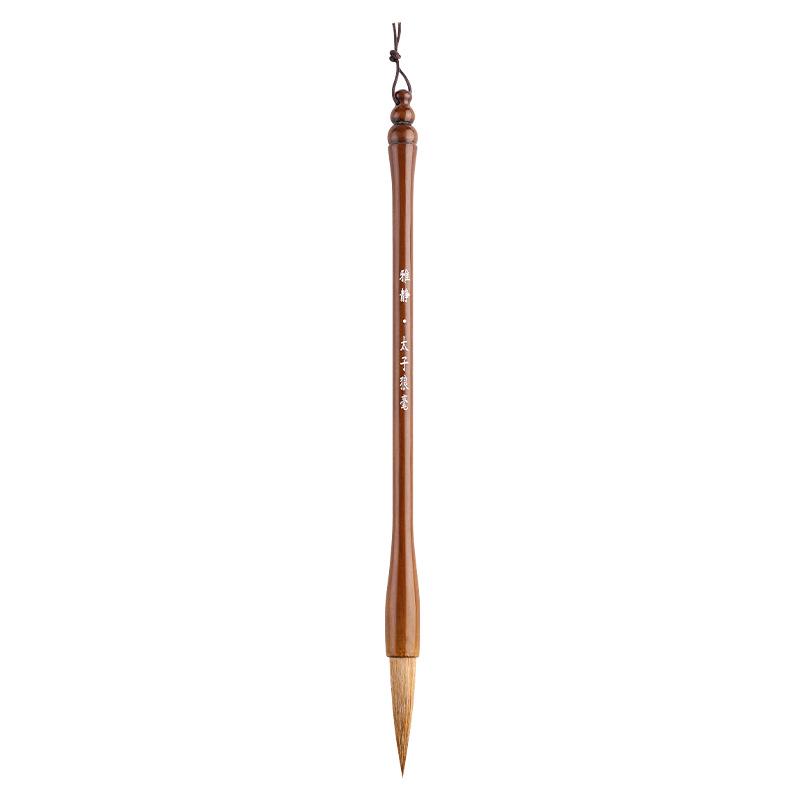 Elegant Quiet Wolf Hair Brush for Beginners: Chinese Painting & Calligraphy Practice, Large Character, Professional Grade Stationery.