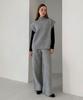 Baseukala [Set] Ronnie High-Neck Top+Wide Pants Knit Set-Up (3Colors)