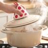 1/2pcs Triangle Heat-Resistant Pot Handle Covers Clay Enamel Pot Lid Cap for Baking Oven Frying Pans Clips Holder Kitchen Tools