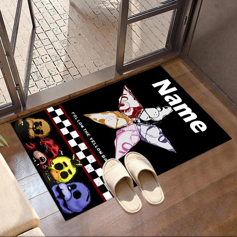 Custom Name Personalized Five Nights at Freddy's Print Carpet, Versatile Home Decor Rug, for Playroom, Apartment, Balcony, Entryway, Hallway Gift