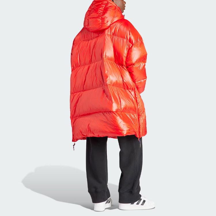 Adidas Originals Puffer Jacket With Hood Women Outerwear Red IR7118
