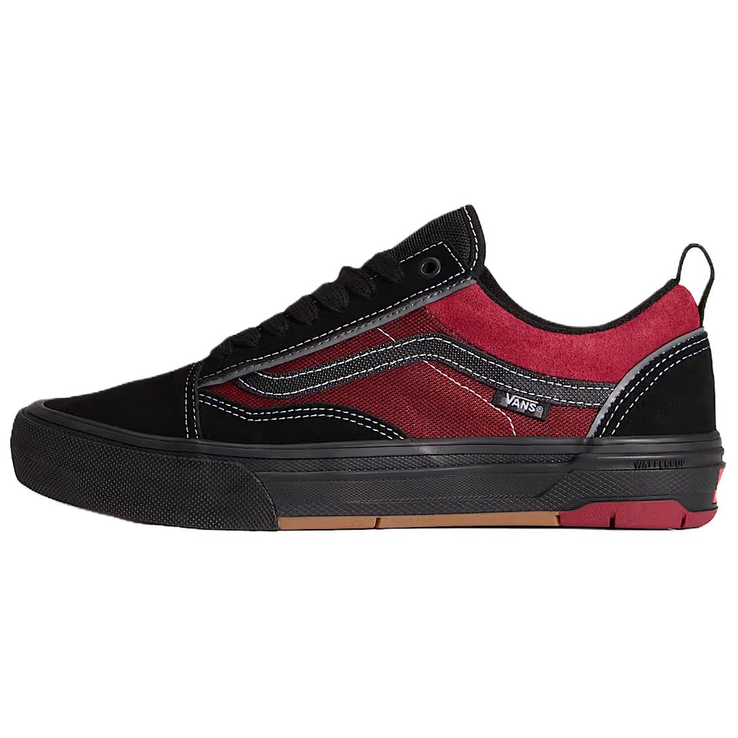Vans Skate Old Skool Wafflecup Comfortable Fit Skate Shoes Unisex sneakers Black Red VN000EB7Y09 40