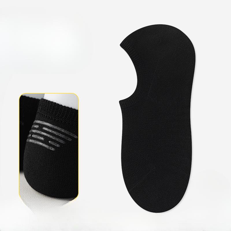 Men's Summer Mesh Breathable Invisible Not To Drop with Shallow Mouth Antibacterial Cotton Boat Socks
