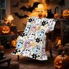 1pc Colorful Halloween Blanket Ghost Pumpkin Bats Printed Skin-Friendly Soft Blanket  New for Home Halloween Decoration