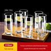 ZISIZ Set of 6 Thickened Heat-Resistant Glass Cups