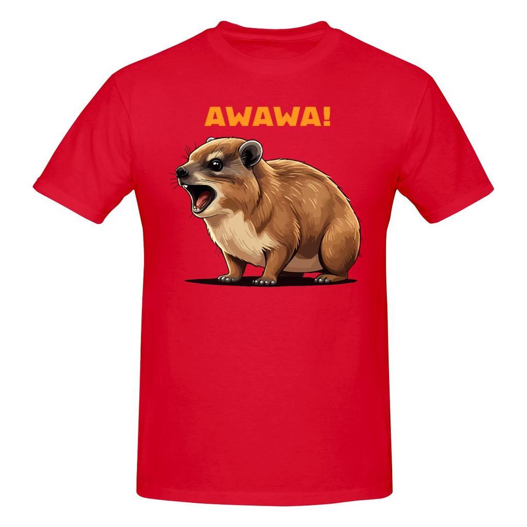 Lustiger Klippschliefer-Liebhaber Awawa Lustiges Murmeltier Dassi Unisex Bedrucktes T-Shirt Unisex T-Shirts
