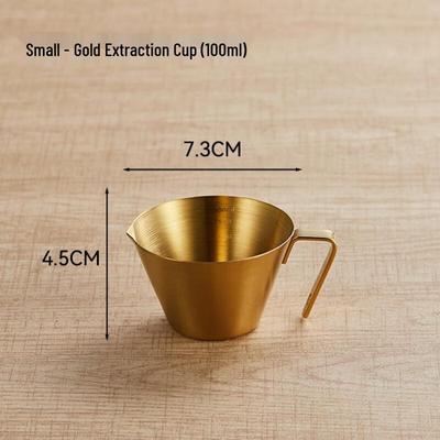 304 Edelstahl Messbecher für Espresso mit Graduierung & Milchaufschäumkännchen