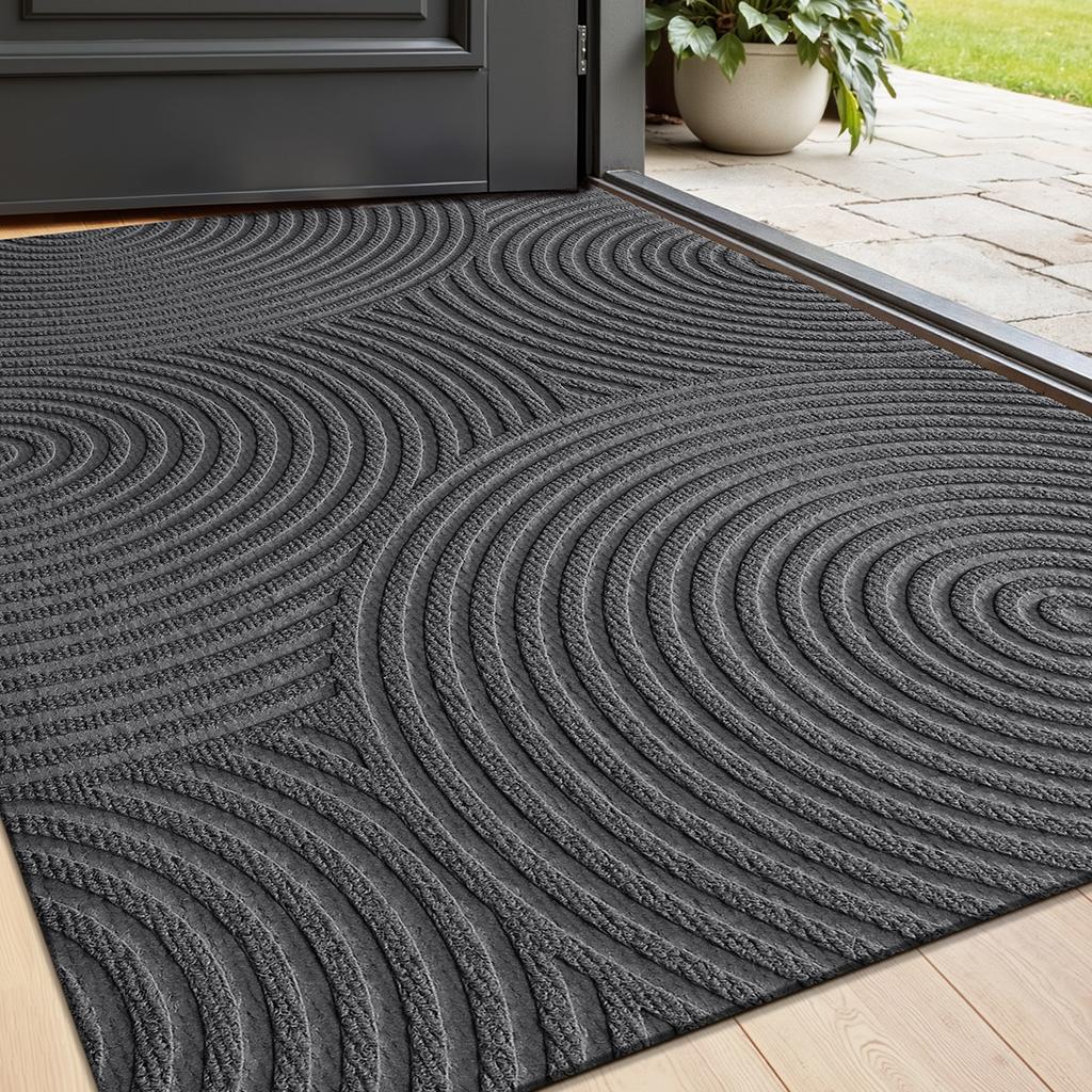Non Slip Home Entry Mat Easy Clean Scraper Carpet Durable Outdoor Rug Ideal For Home Use Waterproof Entryway Doormat