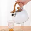 304 Stainless Steel Whistling Tea Kettle 2.5L Capacity Fast Heating Kettle  Home Use