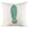 Green Plant Cactus Print Cushion Cover Living Room Sofa Decor Home Chair Car Bedroom Decorative Pillowcase Soft Throw Pillows