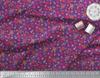 Soimoi Japan Crepe Satin Fabric Berries,Leaves & Floral Artistic Print Fabric by the Metre 42 Inch
