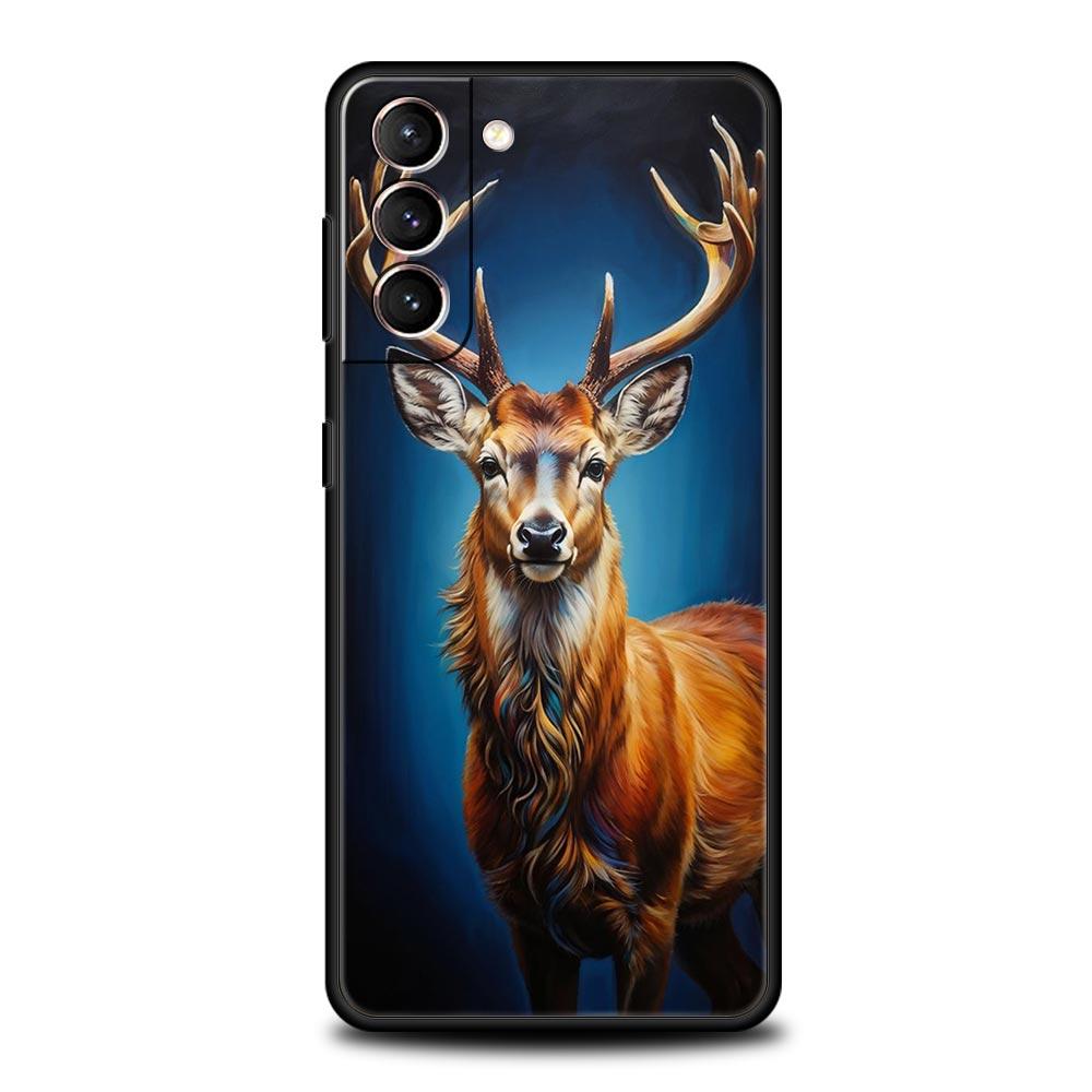 Deer Lichee Pattern Phone Case for Samsung Galaxy S26 S25 S24 S23 S22 S20 S21 FE Ultra S25 Edge Plus 5G Soft TPU Cover Funda Bag