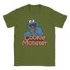 Cookie Monster Sesames Streets  T Shirt for Unisex Women Pure Cotton Vintage TShirts Round Neck  Tee Shirt Short Sleeve Tops