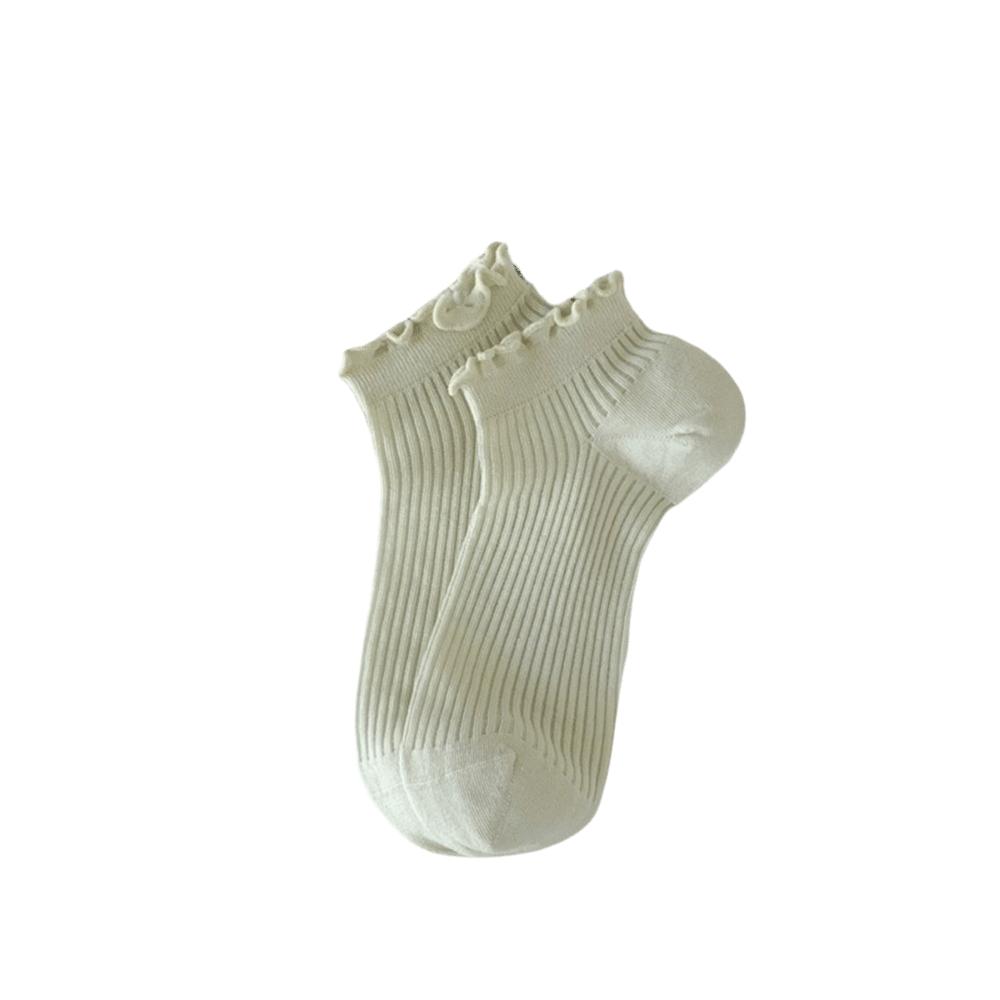 Ruffle Ankle Socks Mid-calf Mesh Tube Socks Korean Fashion Women's Socks Kids Girls