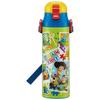 Skater Kids' 2-Way Stainless Steel Water Bottle, 580ml (Direct Drink) or 570ml (Cup Drink), Disney Toy Story 24 Design, Lightweight and Child-Friendly