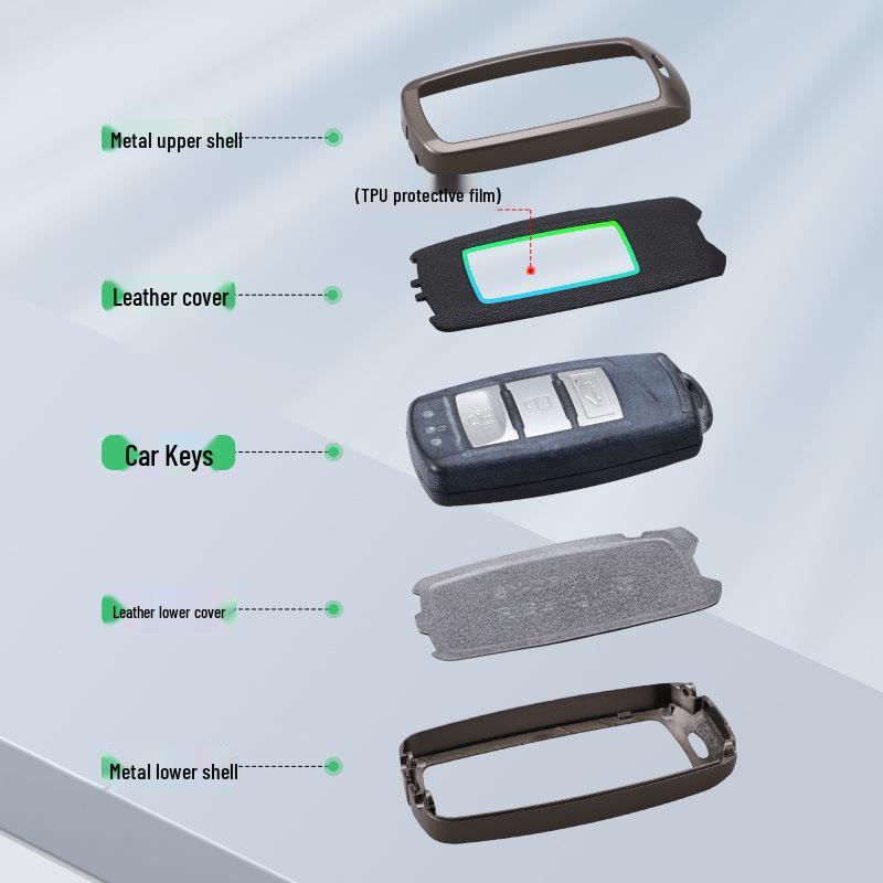 Dongfeng Fengxing Jingyi Key Cover for X5, X3, X6, SX6, CM7, S500, S50 - Metal Shell Buckle.