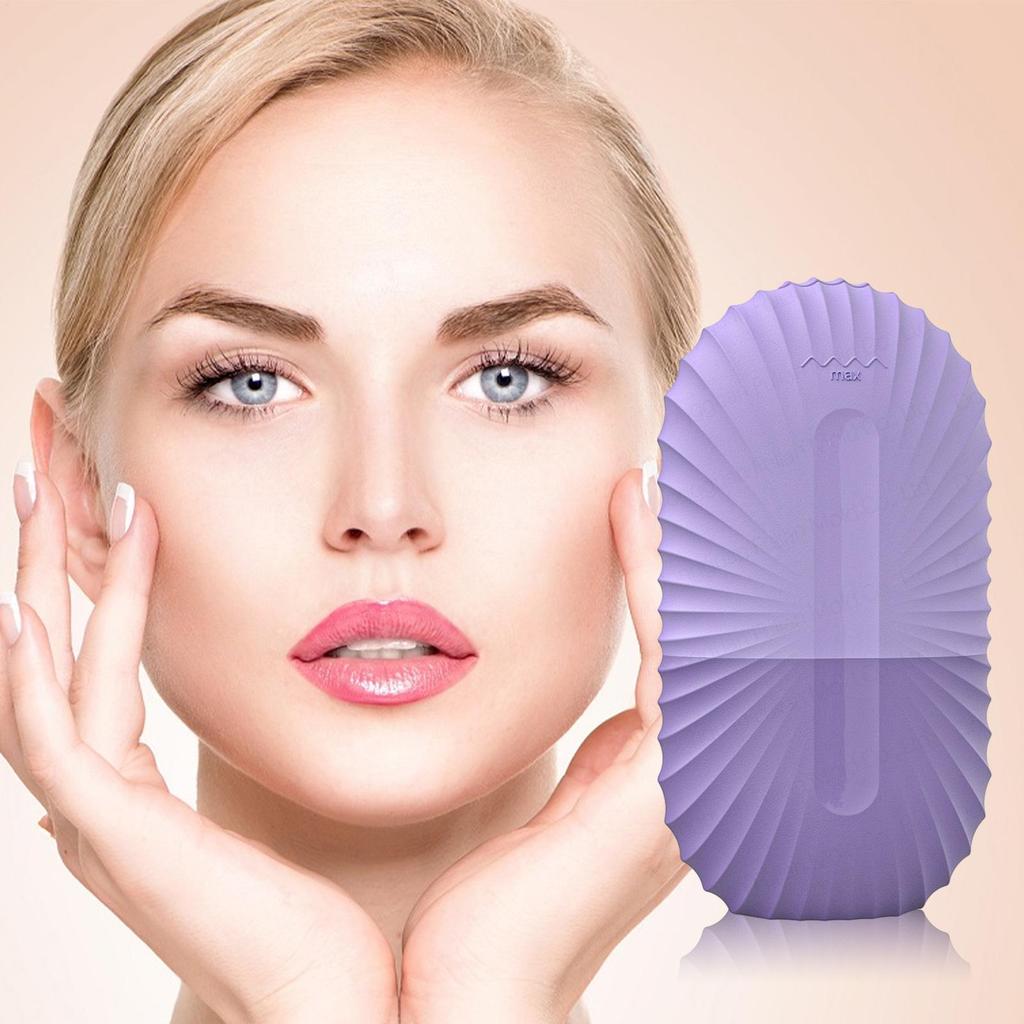 Summer Ice Face Roller Facial Massage Ice Cream Container Reusable Silicone Massage Ice Mold For Home Travel Facial Beauty