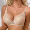 Europäischer & Amerikanischer Spitzen Push-Up BH mit Seitenstütze & Bügel - Bequeme, Atmungsaktive Lingerie