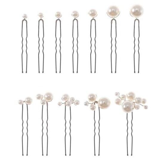 Pearl pin small large 12-piece set hair accessory hairpin Japanese style photography everyday use graduation ceremony wedding coming-of-age gift