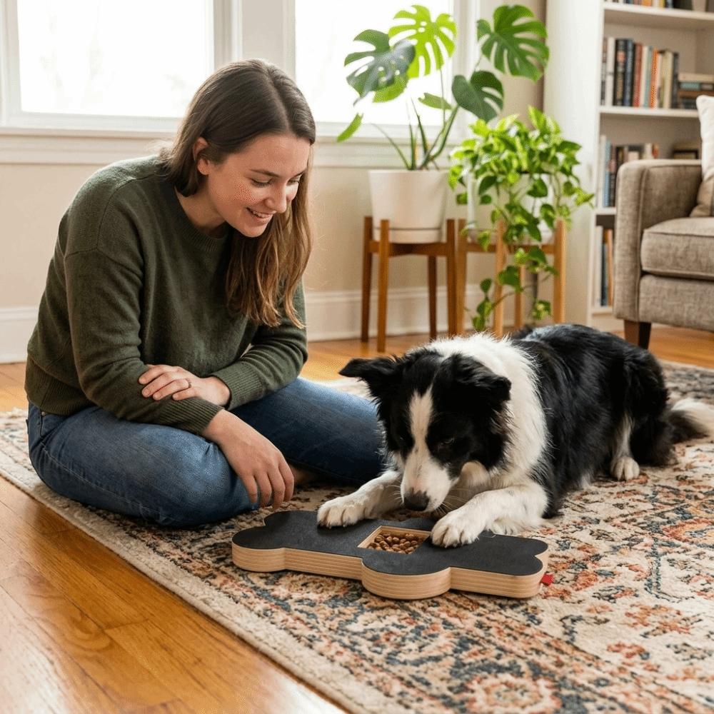 Wooden Dog Pull Snack Box Built-In Treat Box Dog Nail Grinding Toy  Interactive Toy