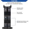 Master Power Window Switch Button, Front Left Driver Side, Compatible With 2009 2010 Hyundai Sonata Replace OE 93570-3K600