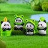 Quirkys Panda Sculptures Compactly Vehicle Dashboards Decorations Desktop Miniature Garden Design Animal Figures Display