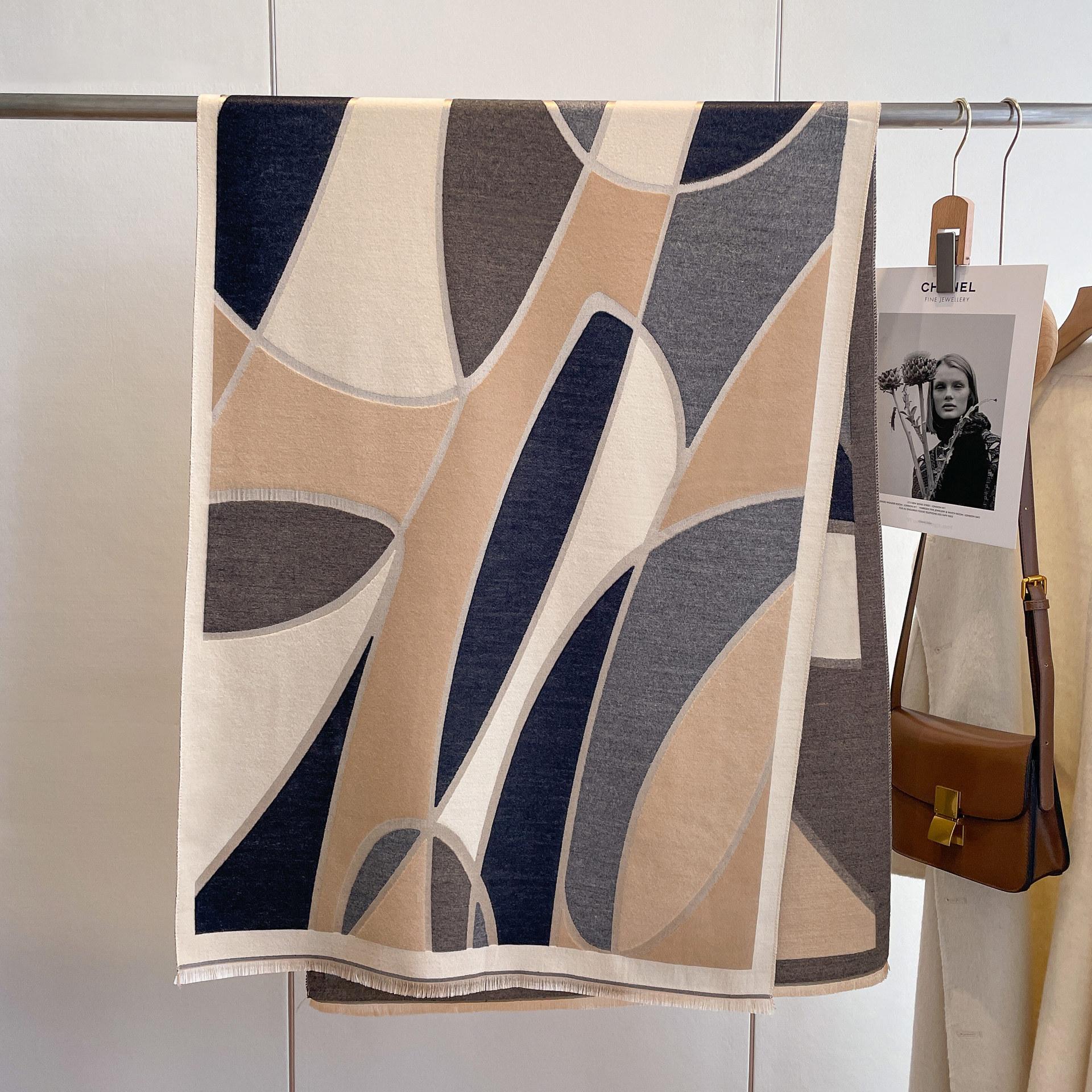 

Шарфы Женские Универсальные Шарфы Имитация Кашемира Утолщенный Теплый Ветрозащитный Холодный Теплая Шаль 180*65cm