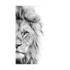 Animal Side Face Portrait Modern Wall Canvas Print Wild Life Art Poster Black and White Photo For Living Room Home Decor Cuadros