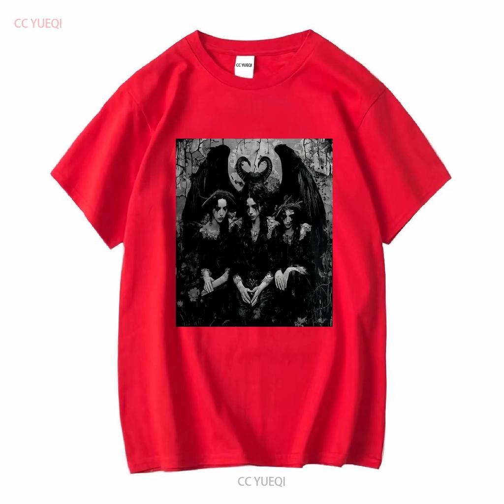 Lilith T Shirt Succubus Demonic Angel Long or Short Sleeves Vintage Washed Comfortable Streetwear Breathable Versatile