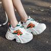 Thick-soled Dad Shoes Summer New Hollow Breathable Gauze Muffin Inner Height Increase Casual Shoes