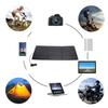 Kit de Painel Solar Dobrável Portátil 100W Controlador Solar 2 Saídas USB Suporte para Carregamento OBD de Carro Resistente à Água para Acampamento Viagem ao Ar Livre 3 Dobras