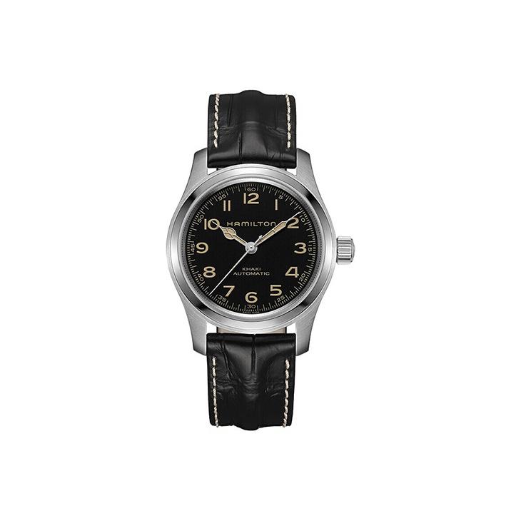

Hamilton Khaki Field Series Automatic Mechanical Movement Interstellar Murphy Style 100 Meters Water Resistant Watch Men watches Black H70605731 Comes with Hamilton (Box+Backpack)