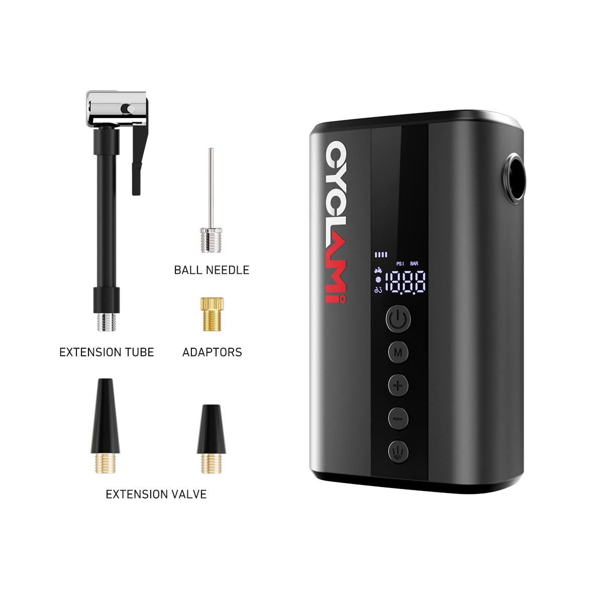 CYCLAMI Mini Inflator Pump Z5L Electric Mountain Road Bike Inflator Portable with Digital Display Z5L