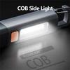 Outdoor Handheld Flashlight, Large COB Light, High Brightness, Long Range, Variable Aiming Light Locking Design
