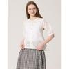 Women Lace Pearl Short Sleeve Cardigan Zkn6262060
