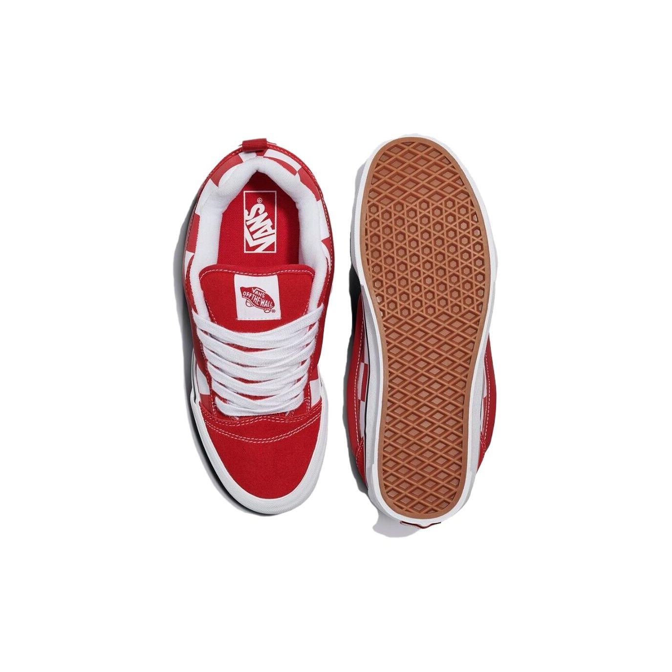 Красные кроссовки унисекс Vans Knu-Skool Mega Check VN0009QCRED 42 — фото 5
