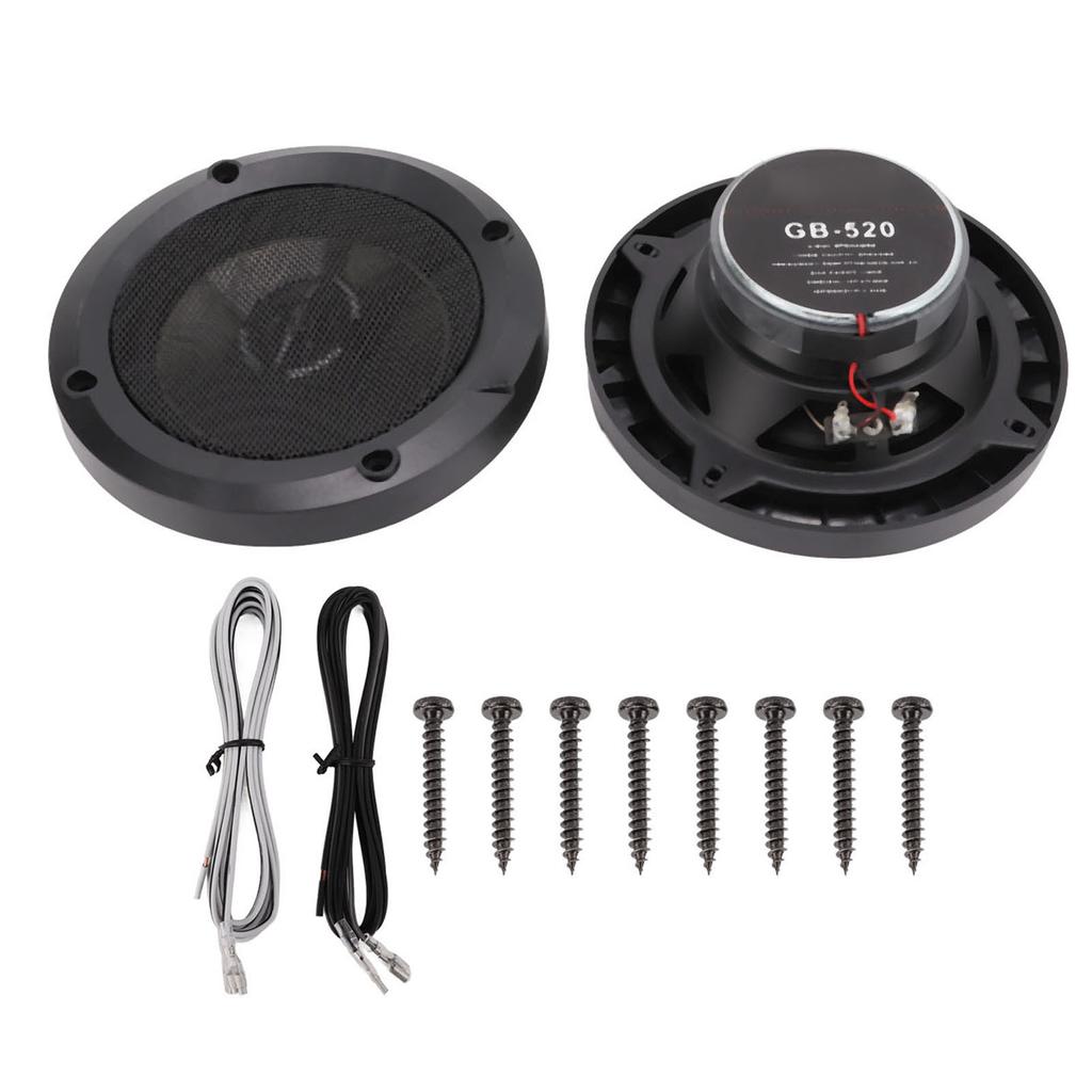 1 Pair 5in Car Stereo Speaker Universal Dome Tweeter 4 Ohm  Loudspeakers for Automobile Audio System