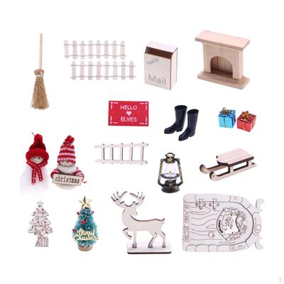 1:12 Scale Doll House Christmas Accessories, Festival Holiday Party Favors for Kids Boys 3~6