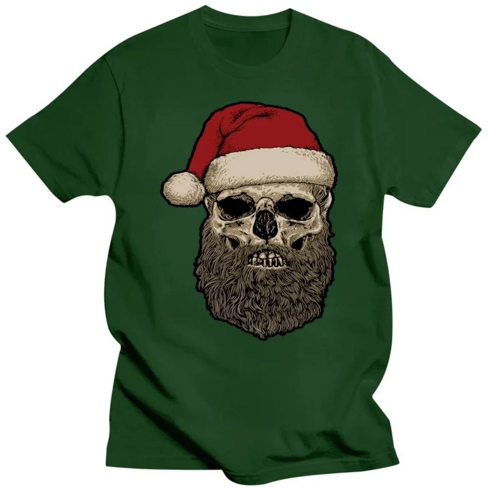 Famous Brand Design Summer New Print Man Cotton Fashion Santa Claus Hipster Beard Christmas Men'S T-Shirt Family T Shirts