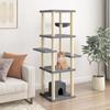 VidaXL Cat Tree with Sisal Scratching Posts Dark Grey 154 Cm 172057