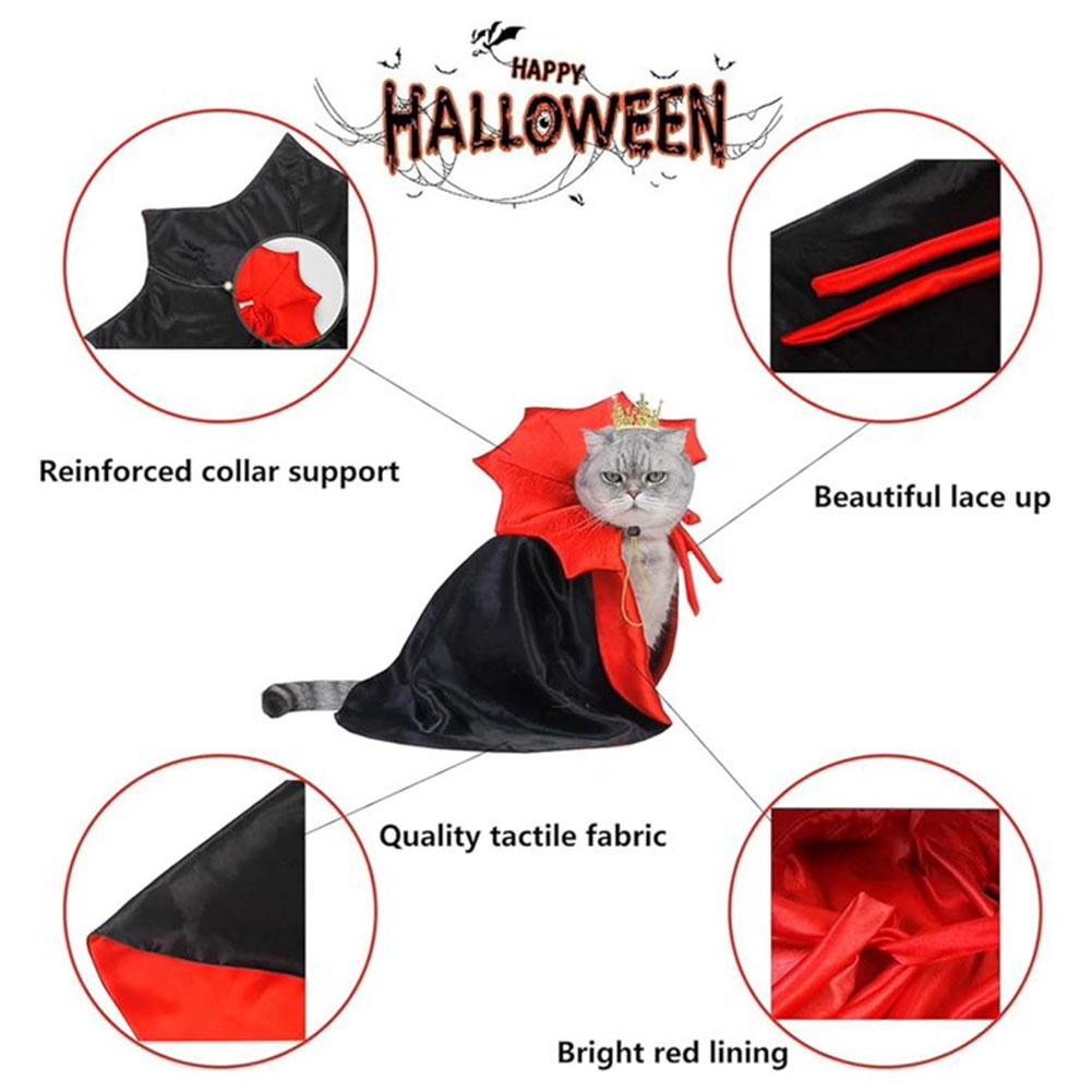 Halloween Pet Festival Party Role Play Funny Dress Up Costume Cat And Dog Magic Cloak Warm And Comfortable Accessories