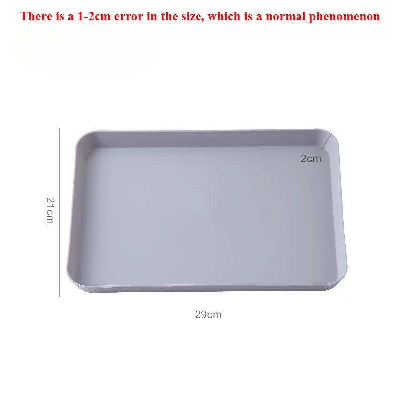 Kunststoff-Serviertablett für Zuhause, Tee, Obst, Dessert, Rutschfest, kratzfest, Kunststoff, Lebensmittel, Kochen, Aufbewahrungstablett, Küchengeschirr