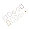 20 Stück Dekorationsaufkleber Retro Spiegelrahmen PET Aufkleber für DIY Handarbeiten Scrapbooking Foto