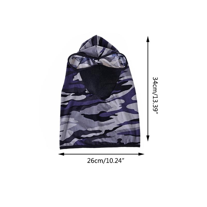 Lightweight Cycling Mask Camo Quick-drying Balaclava Sunscreen Sport Headgear for Cold Weather Chilly Outdoor Activities