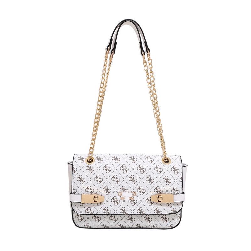 

2025 European & American Retro Print Chain Shoulder Bag: New Light Luxury Women s Crossbody & Commuter Underarm Bag